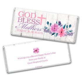 Personalized Mother's Day God Bless Mothers Chocolate Bar & Wrapper