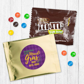 Personalized Happy Mardi Gras Milk Chocolate M&Ms
