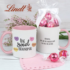 Personalized Four Sweet Hearts 11oz Mug with Lindt Truffles