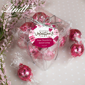 Personalized Valentine's Day Sweet Gifts Lindor Truffles by Lindt Cube Gift
