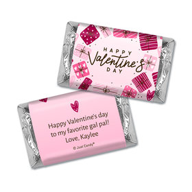 Personalized Valentine's Day Sweet Gifts Hershey's Miniatures and Wrappers