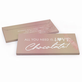 Personalized All You Need is Chocolate Hershey's Chocolate Bar in Gift Box