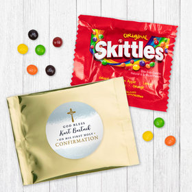 Personalized Confirmation Watercolor God Bless Skittles