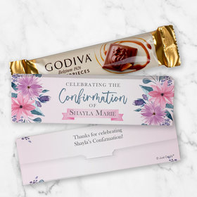 Personalized Godiva Chocolate Box Celebrating Confirmation Candy Bars