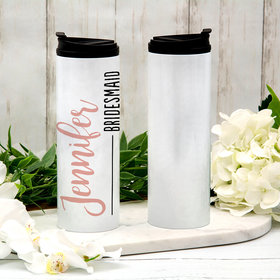 Personalized Stainless Steel Thermal Tumbler (16oz) - Bridesmaid