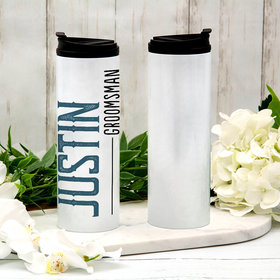 Personalized Stainless Steel Thermal Tumbler (16oz) - Groomsman