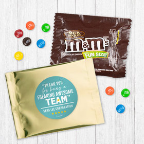 Personalized Teamwork Freaking Awesome Team Milk Chocolate M&Ms