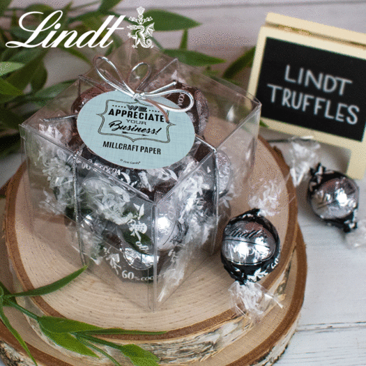 Personalized We Appreciate Your Business Lindor Truffles by Lindt Cube Gift