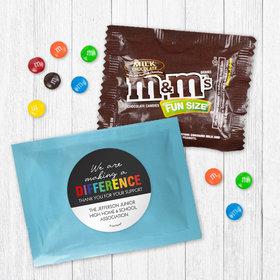 Personalized Teamwork Making a Difference Milk Chocolate M&Ms