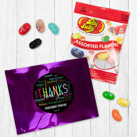 Personalized Colors Thanks Jelly Belly Assorted Jelly Beans