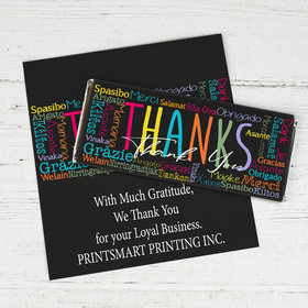 Personalized Thanks Language It's Crunch Time Chocolate Bar Wrappers Only