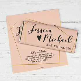 Personalized Celebrate Engagement Wedding Chocolate Bar Wrappers