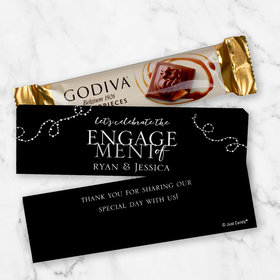 Personalized Godiva Chocolate Box Let's Celebrate Candy Bars