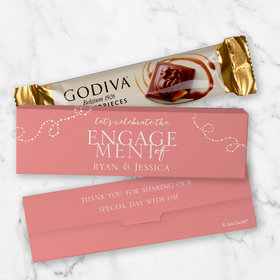 Personalized Godiva Chocolate Box Let's Celebrate Candy Bars