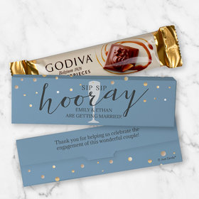 Personalized Godiva Chocolate Box Sip Sip Hooray Candy Bars