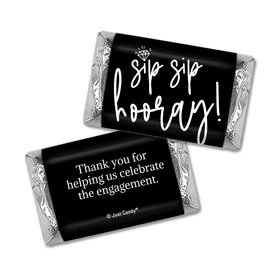 Personalized Sip Sip Hooray Wedding Favors Mini Wrappers