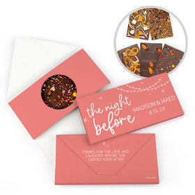 Personalized The Night Before Gourmet Infused Belgian Chocolate Bars (3.5oz)