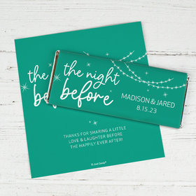 Personalized The Night Before Wedding Chocolate Bar Wrappers