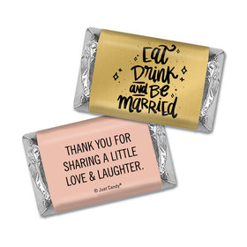 Personalized Eat-Drink-Married Wedding Hershey's Miniatures