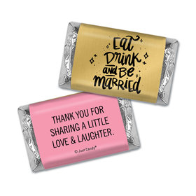 Personalized Eat-Drink-Married Wedding Hershey's Miniatures