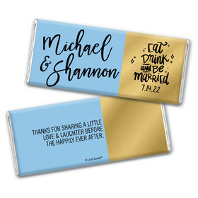 Personalized Wedding Eat-Drink-Married Chocolate Bar