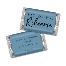 Personalized Eat-Drink-Rehearse Wedding Favors Mini Wrappers
