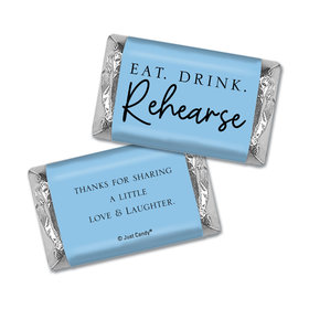Personalized Eat-Drink-Rehearse Wedding Favors Mini Wrappers