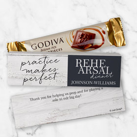 Personalized Godiva Chocolate Box Practice Makes Perfect Candy Bars