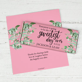 Personalized Sweetest Day Ever Wedding Chocolate Bar Wrappers