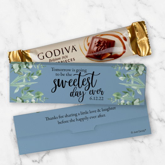 Personalized Godiva Chocolate Box Sweetest Day Ever Candy Bars