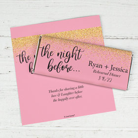 Personalized Night Before Wedding Chocolate Bar Wrappers