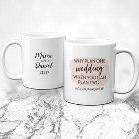 Personalized Why Plan One Wedding 11oz Mug Empty