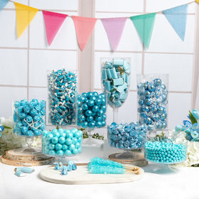 Light Blue Deluxe Candy Buffet Featuring Lindor Truffles by Lindt
