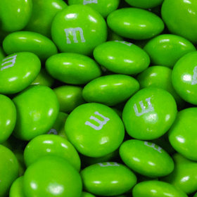 Stille tyktflydende bag Green M&Ms Milk Chocolate Candies