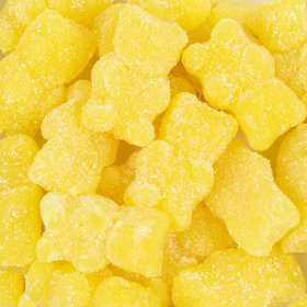 Yellow Lemon Sugar Coated Gummy Bears