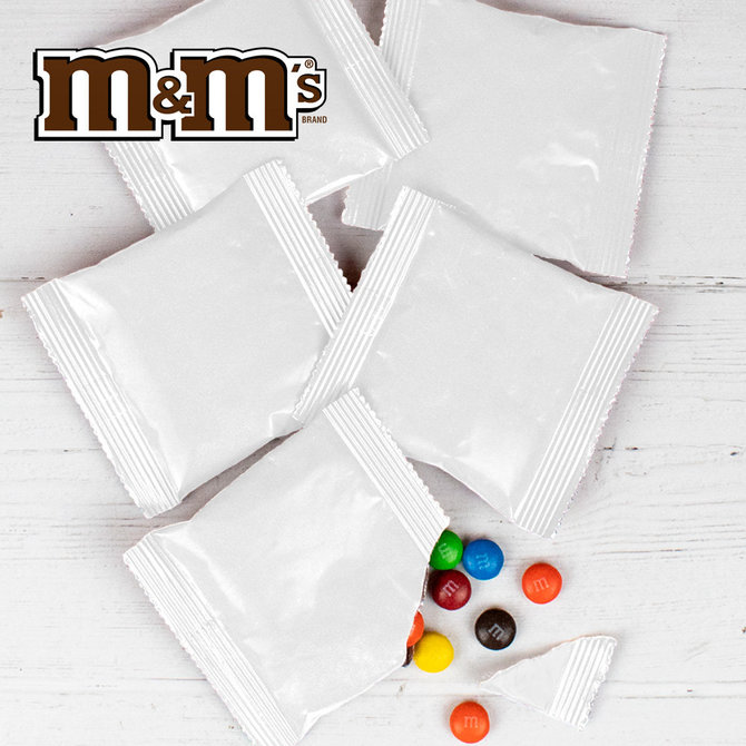 24 Pcs Breast Cancer Awareness M&M's Candy Favor Packs - Milk
