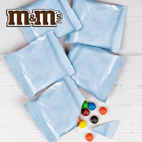 M&Ms Milk Chocolate Candies - Light Blue Treat Pack