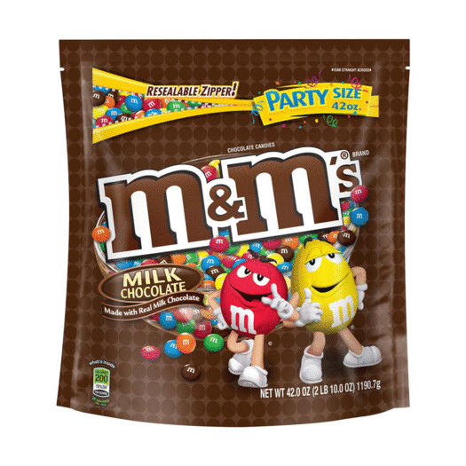 M&M'S Milk Chocolate Candy Party Size 38-Ounce Bag