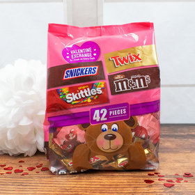 Valentine Chocolate & Fruity Favorites - 42 Fun Size Pieces