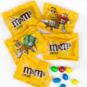 Peanut M&Ms Milk Chocolate Candies - Fun Size Treat Packs