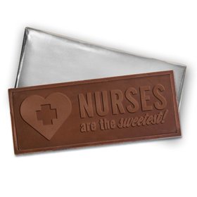 Embossed Nurse Appreciation Milk Chocolate Bar (12 Pack)