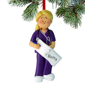 Nurse, EMT, or Physician Assistant Female Ornament