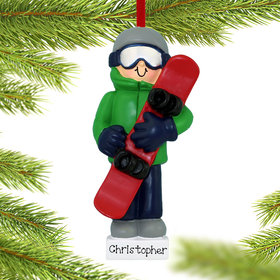Snowboarding Boy Ornament