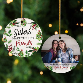 Sisters Photo Ornament