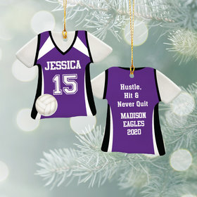 Volleyball Jersey - Purple Ornament