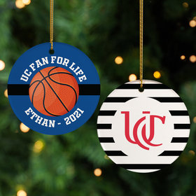 Personalized College Basketball Ornament