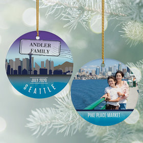 Seattle Travel Photo Ornament