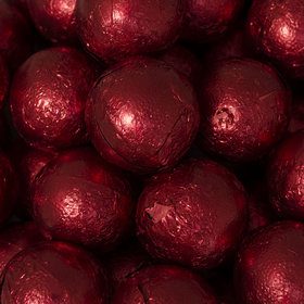 Red Caramel Filled Foil Balls