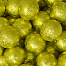 Yellow Caramel Filled Foil Balls