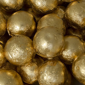 Gold Caramel Filled Foil Balls